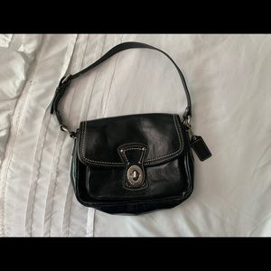 Circa 2000s Faux Leather Coach Purse